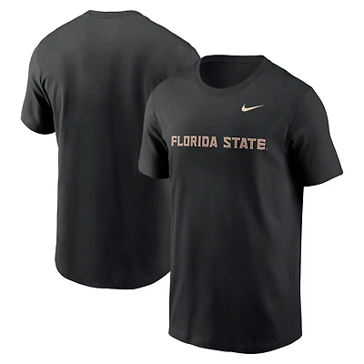 Men's Nike Black Florida State Seminoles Primetime Wordmark T-Shirt