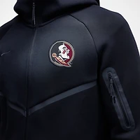 Sweat à capuche zippé Nike Tech Fleece noir Florida State Seminoles pour homme