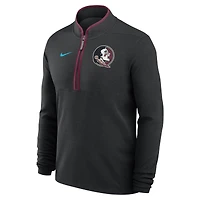 Haut Nike noir à demi-zip Victory Performance des Seminoles de l'État Floride pour homme