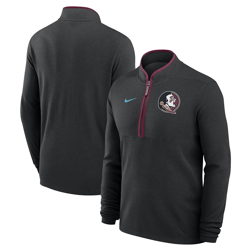 Haut Nike noir à demi-zip Victory Performance des Seminoles de l'État Floride pour homme