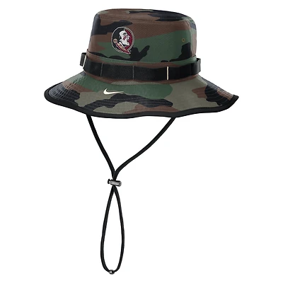 BOB Nike Camo Florida State Seminoles 2025 Military Appreciation Boonie Dri- pour homme
