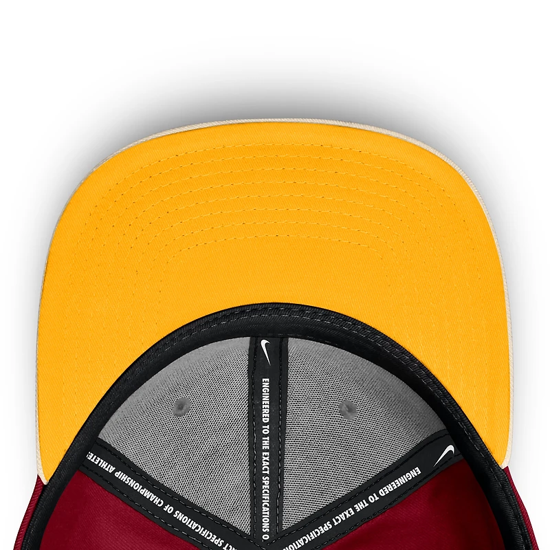 Men's Nike Garnet/Cream Florida State Seminoles Pro Legacy Script Snapback Hat