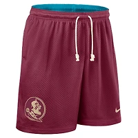 Men's Nike Garnet/Turquoise Florida State Seminoles 2025 Sideline Reversible Dri-FIT Shorts
