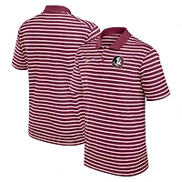 Men's Nike Garnet/White Florida State Seminoles Primetime Victory Striped Dri-FIT Polo