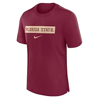 T-shirt Nike Garnet Florida State Seminoles 2024 Sideline Player Performance Tri-Blend pour homme