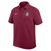 Polo Nike Garnet Florida State Seminoles 2025 pour homme, entraîneur, ligne de touche