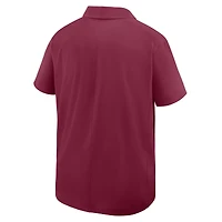 Polo Nike Garnet Florida State Seminoles 2025 pour homme, entraîneur, ligne de touche