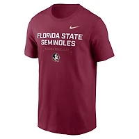 Men's Nike Garnet Florida State Seminoles 2025 Courtside Basketball Performance T-Shirt