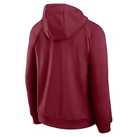 Sweat à capuche Nike Garnet Florida State Seminoles 2025 Courtside Basketball Practice Raglan Dri-FIT pour homme