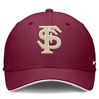 Men's Nike Garnet Florida State Seminoles 2025 Dugout Coaches Rise Swoosh Performance Flex Hat