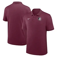 Polo Nike Garnet Florida State Seminoles 2025 pour homme, coupe début de saison, avec rayures Victory Sideline Dri-FIT