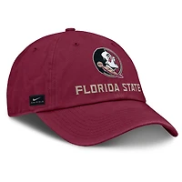 Casquette ajustable Nike Garnet Florida State Seminoles 2025 Sideline Club pour homme