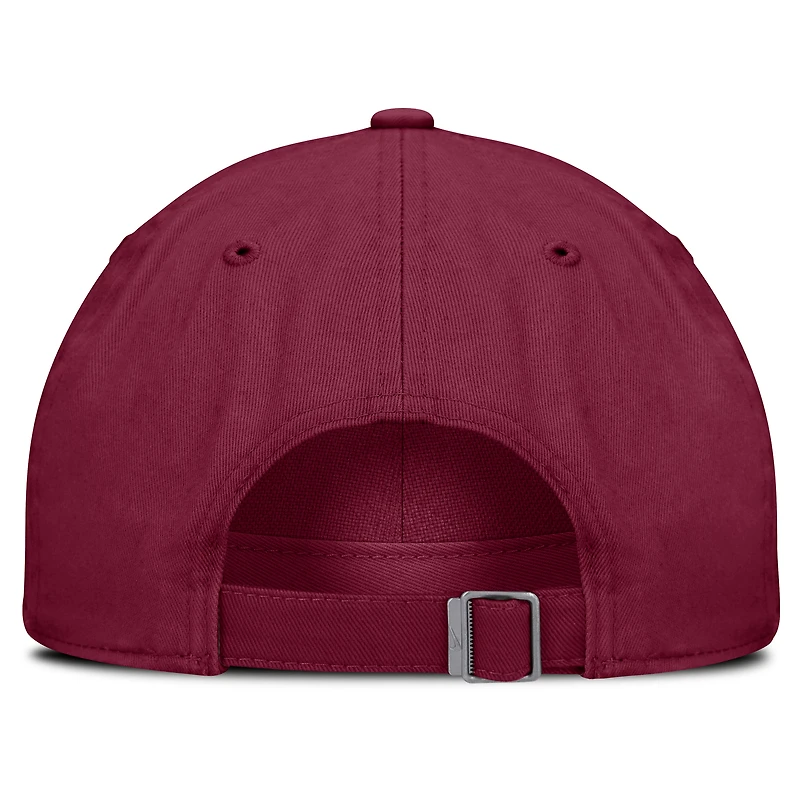Casquette ajustable Nike Garnet Florida State Seminoles 2025 Sideline Club pour homme