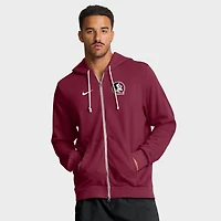 Sweat à capuche Nike Garnet Florida State Seminoles 2025 Sideline Standard Issue Dri-FIT pour homme avec fermeture éclair intégrale