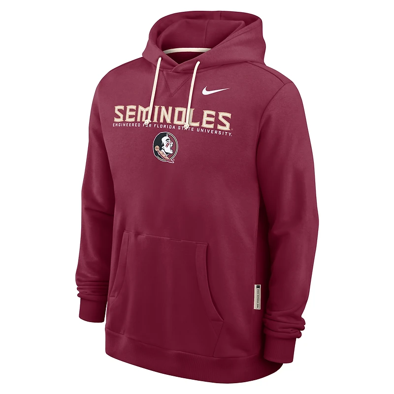 Men's Nike Garnet Florida State Seminoles 2025 Sideline Standard Issue Dri-FIT Hoodie