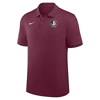 Men's Nike Garnet Florida State Seminoles 2026 Early Season Coaches Sideline Victory Stripe Dri-FIT Polo