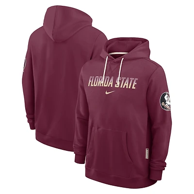 Sweat à capuche Nike Dri-FIT pour homme, coloris grenat, Florida State Seminoles 2026 Sideline Standard Issue.