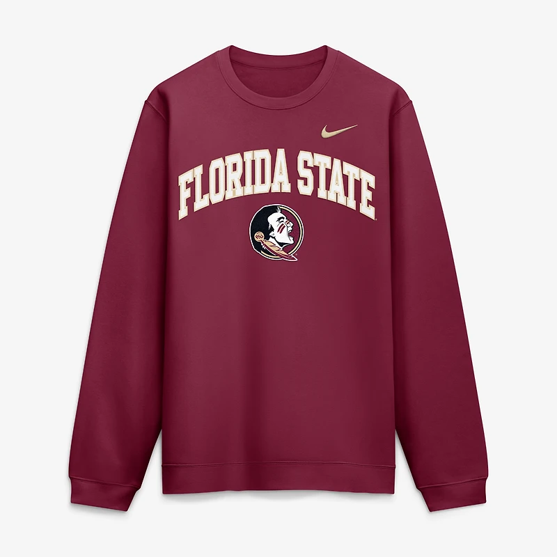 Men's Nike Garnet Florida State Seminoles Arch Pullover Sweatshirt