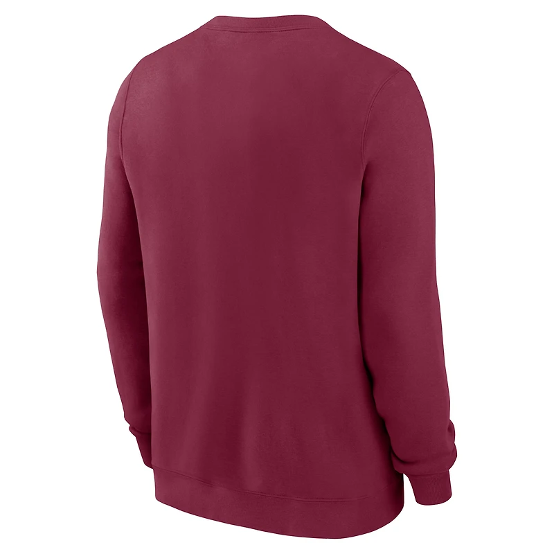 Men's Nike Garnet Florida State Seminoles Arch Pullover Sweatshirt
