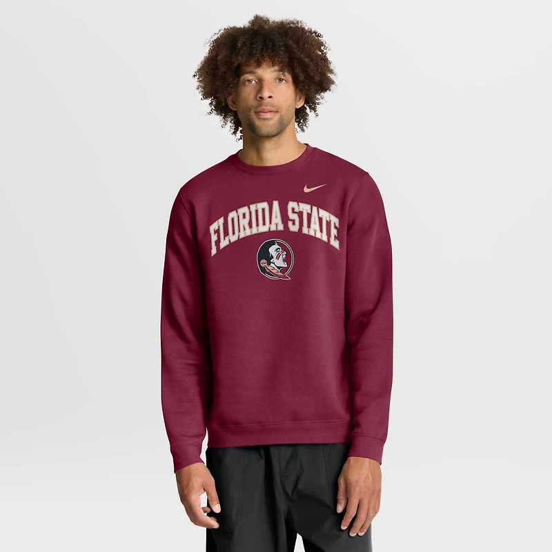 Sweat-shirt Nike Garnet Florida State Seminoles Arch pour homme