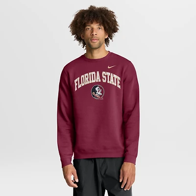 Men's Nike Garnet Florida State Seminoles Arch Pullover Sweatshirt