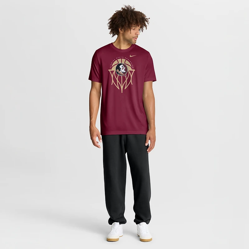 Men's Nike Garnet Florida State Seminoles Basketball Icon Legend Dri-FIT T-Shirt