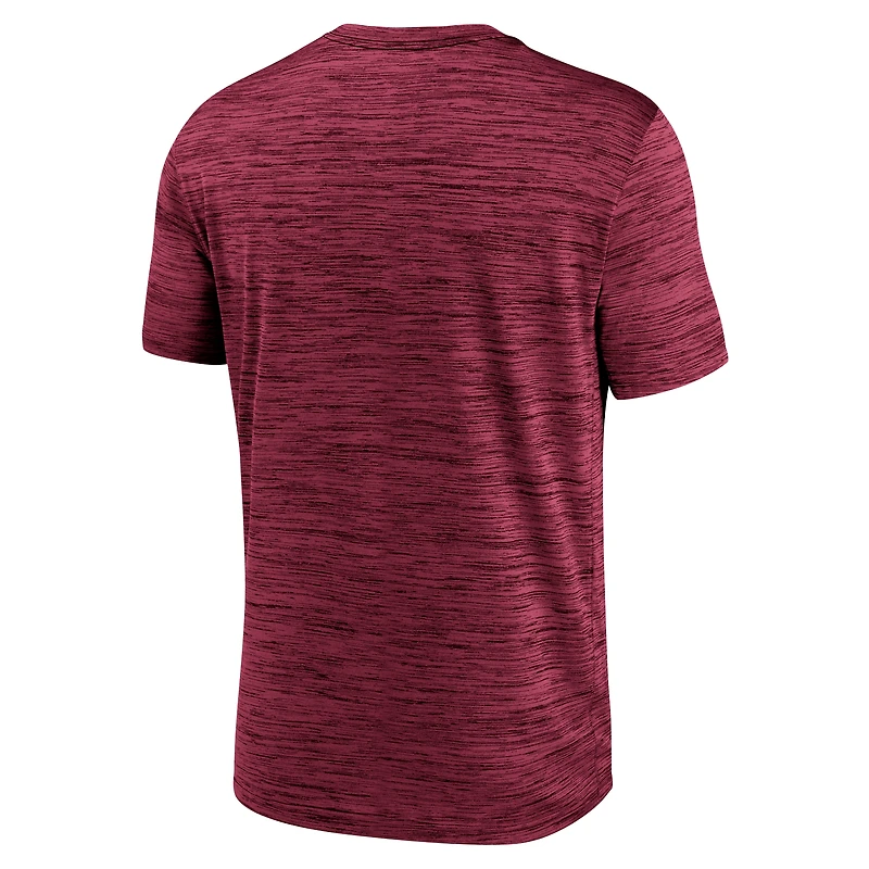 T-shirt Nike Garnet Florida State Seminoles Campus Center Block Velocity Performance pour homme