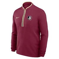 Men's Nike Garnet Florida State Seminoles Courtside Victory Dri-FIT Half-Zip Pullover