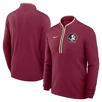 Haut Nike Garnet Florida State Seminoles Courtside Victory Dri-FIT à demi-zip pour homme