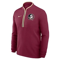 Men's Nike Garnet Florida State Seminoles Courtside Victory Dri-FIT Half-Zip Top