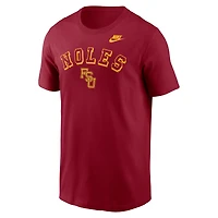 T-shirt Nike Garnet Florida State Seminoles Legacy Nickname pour homme
