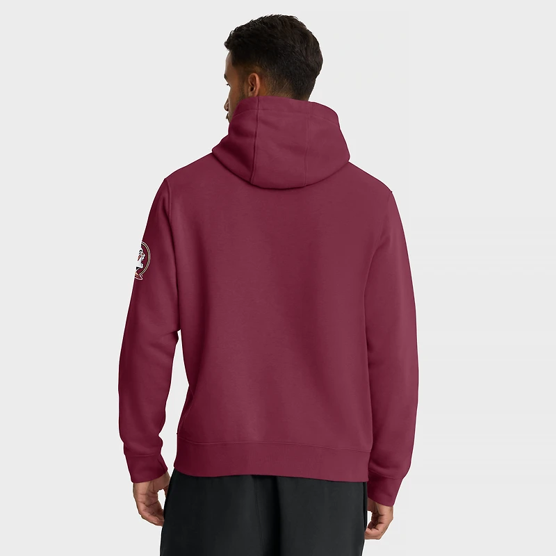 Men's Nike Garnet Florida State Seminoles Nickname Club Fleece Pullover Hoodie