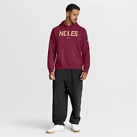 Sweat à capuche en polaire Nike Garnet Florida State Seminoles Nickname Club pour homme