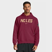Sweat à capuche en polaire Nike Garnet Florida State Seminoles Nickname Club pour homme