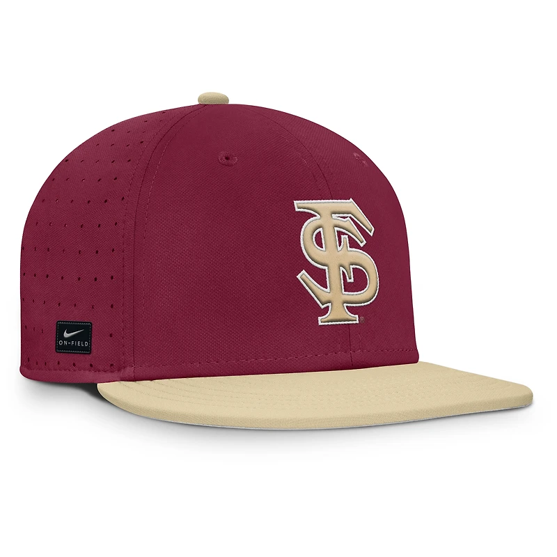 Men's Nike Garnet Florida State Seminoles On-Field Dugout True Performance Fitted Hat
