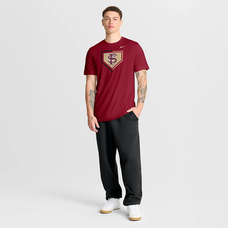 T-shirt Nike Garnet Florida State Seminoles Primetime Baseball Icon Legend Dri-FIT pour homme