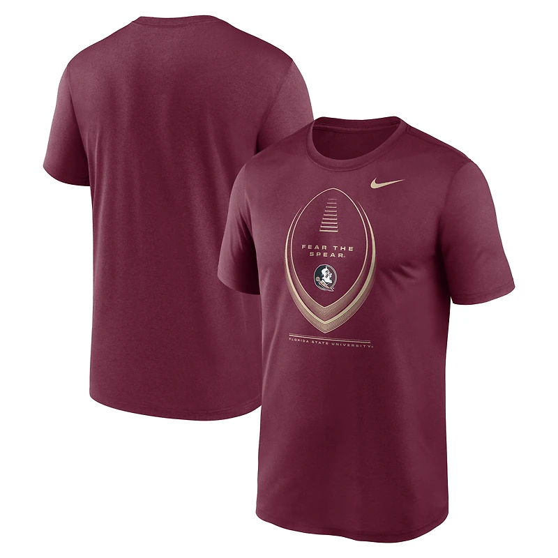 Men's Nike Garnet Florida State Seminoles Primetime Legend Football Icon Dri-FIT T-Shirt