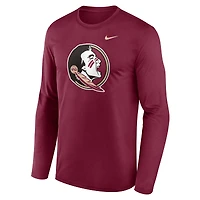 T-shirt à manches longues Nike Garnet Florida State Seminoles Primetime Primary Legend pour homme