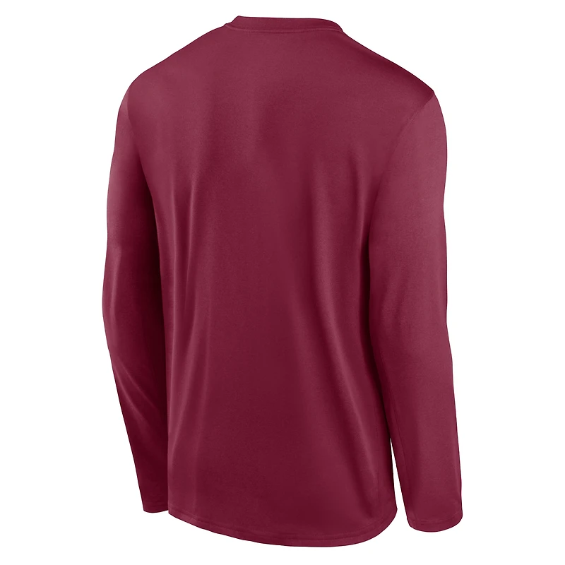 Men's Nike Garnet Florida State Seminoles Primetime Primary Legend Long Sleeve T-Shirt