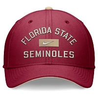 Men's Nike Garnet Florida State Seminoles Primetime Rise Swoosh Flex Hat