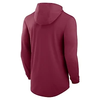 T-shirt à capuche manches longues Nike Garnet Florida State Seminoles Primetime Tri-Blend Dri-FIT pour homme