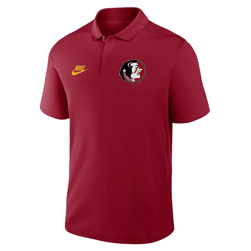 Polo Nike pour homme avec logo Primetime Victory Legacy Vault des Florida State Seminoles Garnet