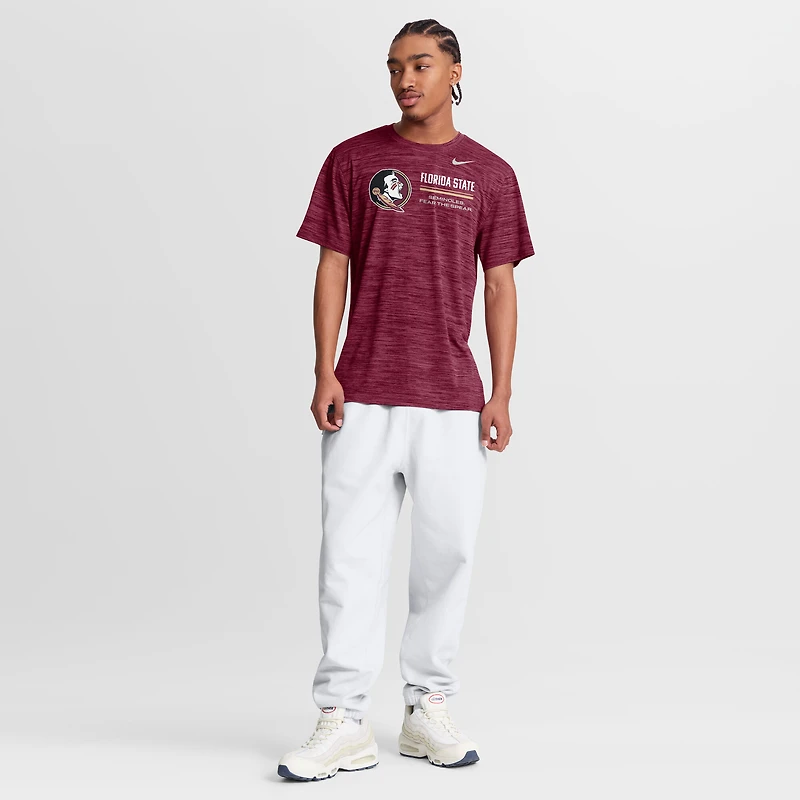 Men's Nike Garnet Florida State Seminoles Sideline Velocity Dri-FIT T-Shirt