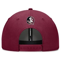 Men's Nike Garnet Florida State Seminoles Slanted Primetime Rise Performance Adjustable Hat