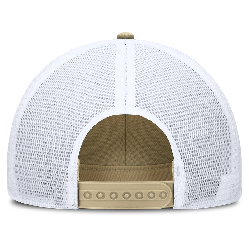Men's Nike  Gold/White Florida State Seminoles 2025 On-Field Rise Engineered Trucker Adjustable Hat