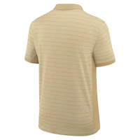 Polo Nike Gold Florida State Seminoles 2025 pour homme, coupe début de saison, avec rayures Victory Sideline Dri-FIT
