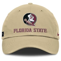 Casquette ajustable Nike Gold Florida State Seminoles 2025 Sideline Club pour homme