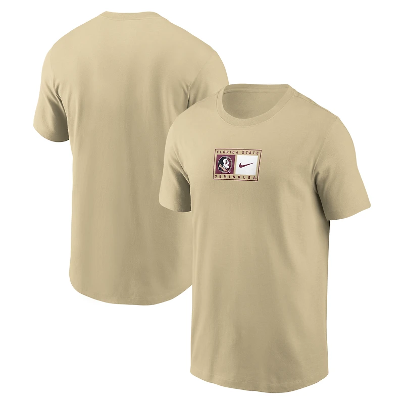 T-shirt Nike doré pour homme avec logo Swoosh sur le campus des Florida State Seminoles