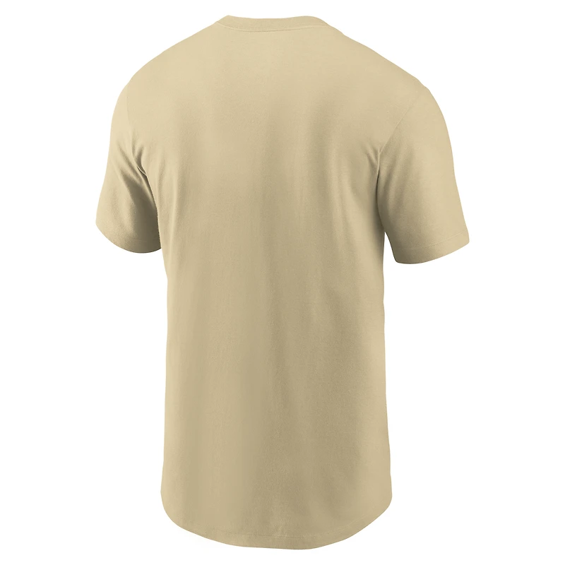 Men's Nike Gold Florida State Seminoles Campus Logo Swoosh T-Shirt