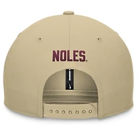 Casquette Snapback Nike Gold Florida State Seminoles Primetime Pro pour homme